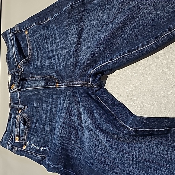 Gap dark wash 25x25 high rise skinny jeans - Picture 5 of 7